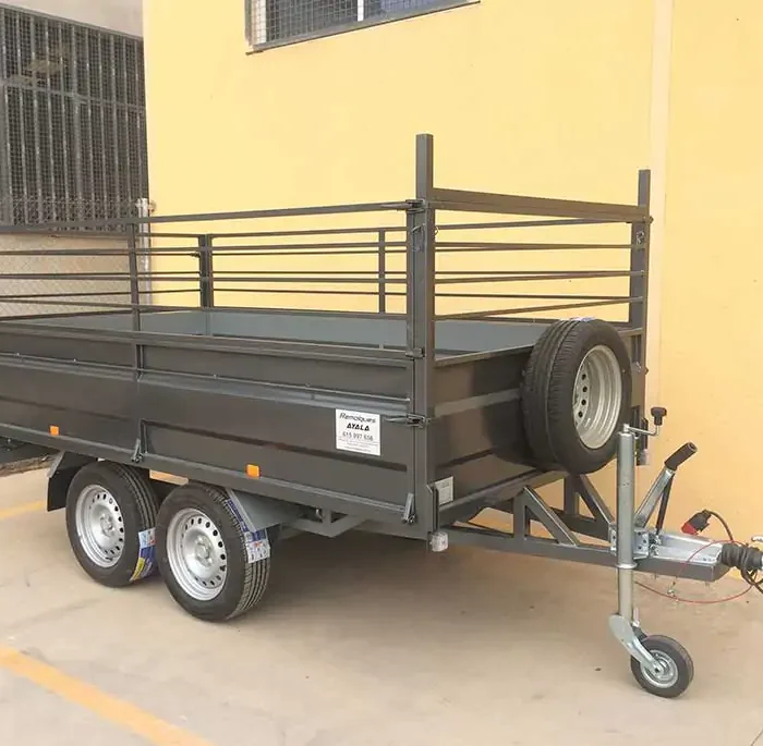 Remolque 2 ejes 3.000 x 1.700 x 500 Ruedas por debajo – Mma 750 kg