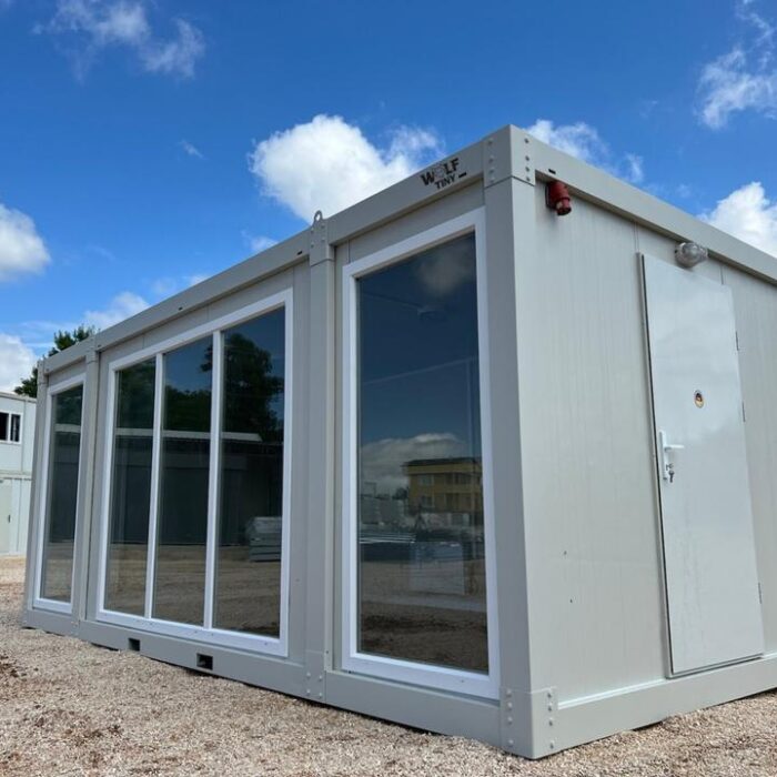 CONTENEDOR DE OFICINA MODELO CASA DE CRISTAL