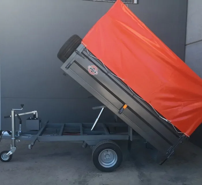 Remolque basculante hidraulico – Ruedas por debajo – Mma 750 kg