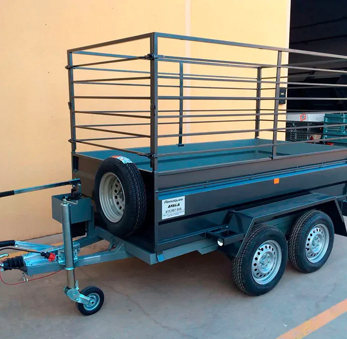 Remolque 2 ejes 2.500 x 1.500 x 500 – Reforzado – Mma 750 kg