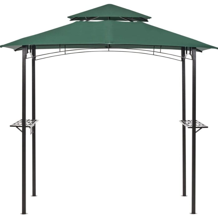 Gazebo NARO Metal 240 cm 148 cm Verde Oscuro