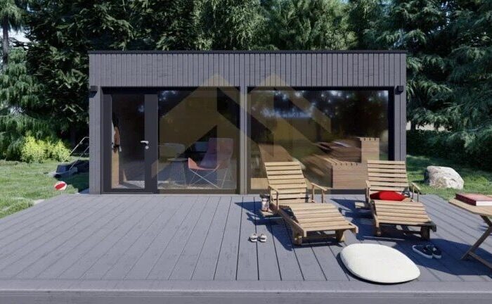 Sauna Prefabricada SIP Sahara, 24 m²